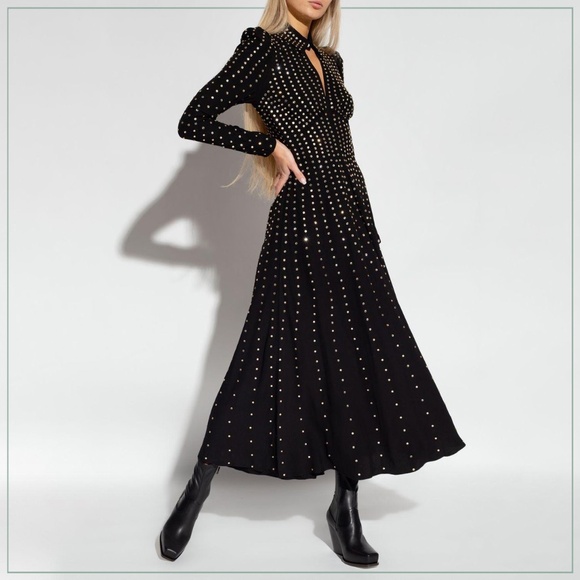 $3900 New Temperley London Crystal-Studded Dallas Runway Dress - Picture 5 of 16